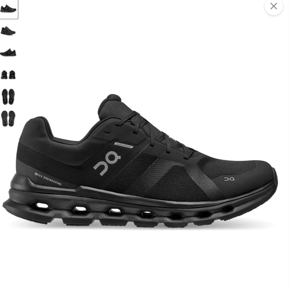 On Running women’s Cloud Runner black waterproof